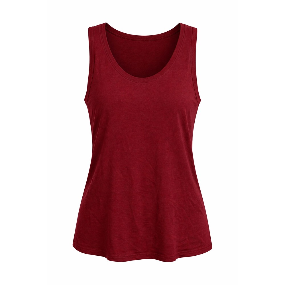 A New Day Burgundy Ribbed Knit Scoop Neck Tank Top XL